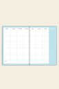 15x21 Keten Süresiz Planlayıcı Ajanda Defter Mavi | LeColor15x21 Keten Süresiz Planlayıcı Ajanda Defter Mavi