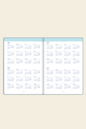 15x21 Keten Süresiz Planlayıcı Ajanda Defter Mavi | LeColor15x21 Keten Süresiz Planlayıcı Ajanda Defter Mavi