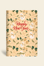 4'lü Happy New Year Defter Seti Çizgisiz 13x20 