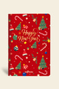 4'lü Happy New Year Defter Seti Çizgisiz 13x20 
