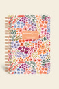 Botanical Spiralli Defter Çizgili Turuncu 17x24 cm