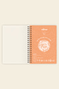 Botanical Spiralli Defter Kareli Kırmızı 17x24 cm