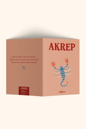 Burç Astroloji 10x15 Hediye Tebrik Kartı AkrepBurç Astroloji 10x15 Hediye Tebrik Kartı Akrep