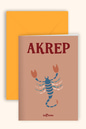 Burç Astroloji 10x15 Hediye Tebrik Kartı AkrepBurç Astroloji 10x15 Hediye Tebrik Kartı Akrep