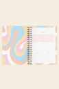 Süresiz Planlayıcı Spiralli Ajanda Defter Lotus 17x24 cm