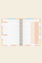 Süresiz Planlayıcı Spiralli Ajanda Defter Lotus 17x24 cm