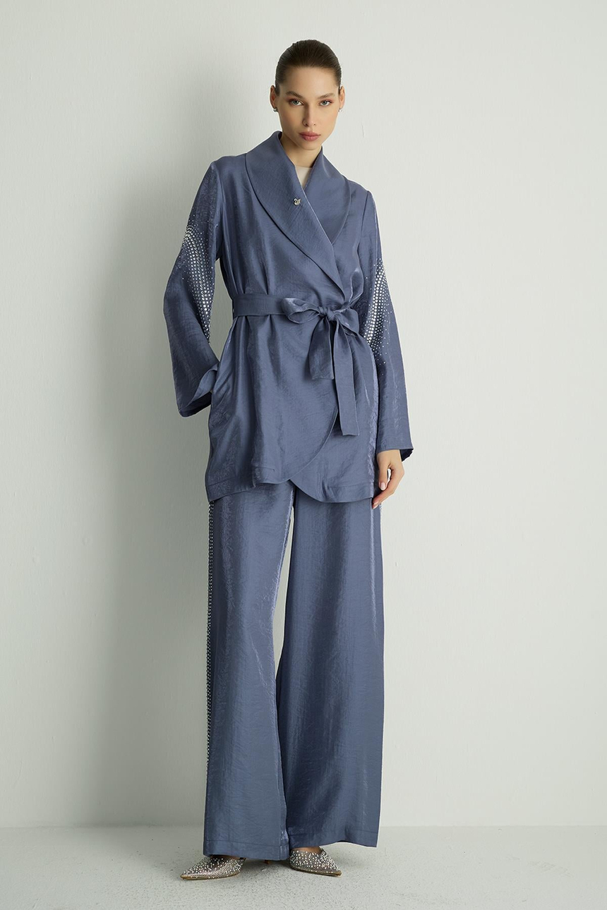 40021 SHINE KIMONO Mavi