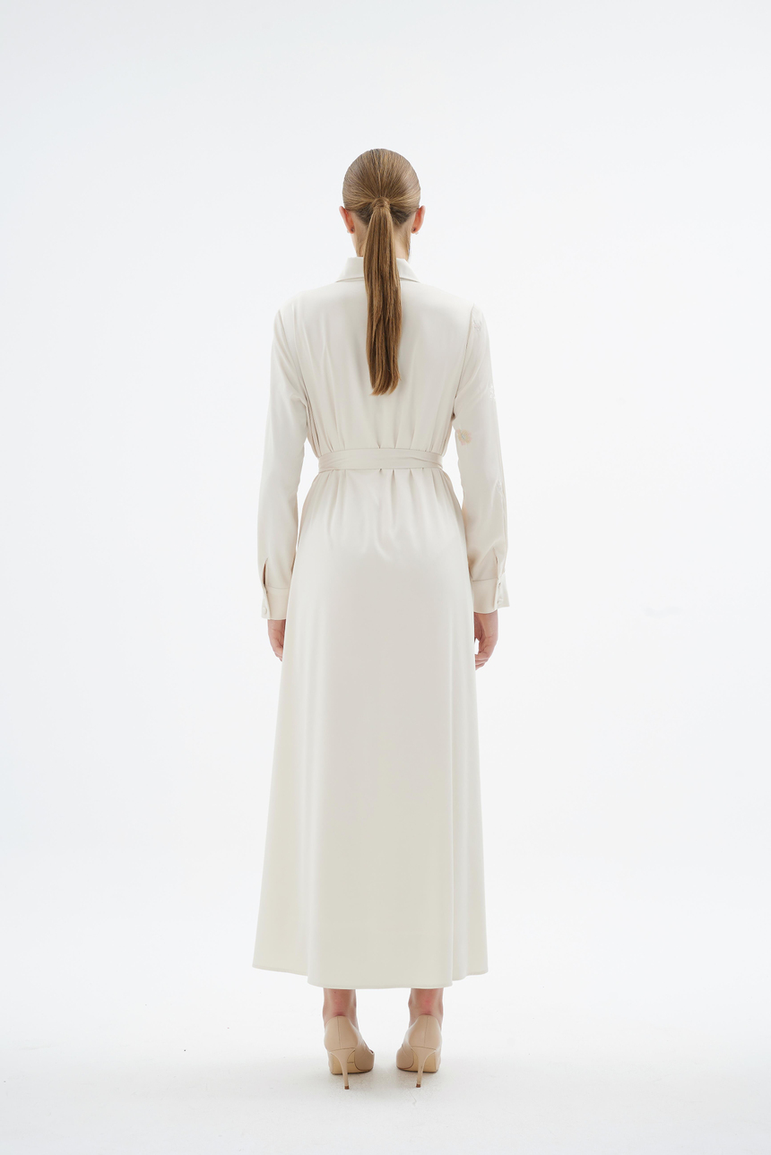 Blume Shirt Dress Cream