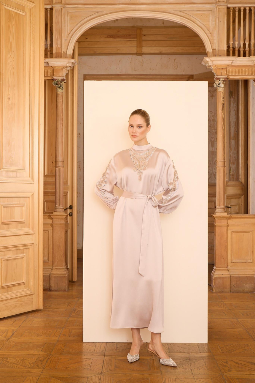 CATHERINE DRESS Bej