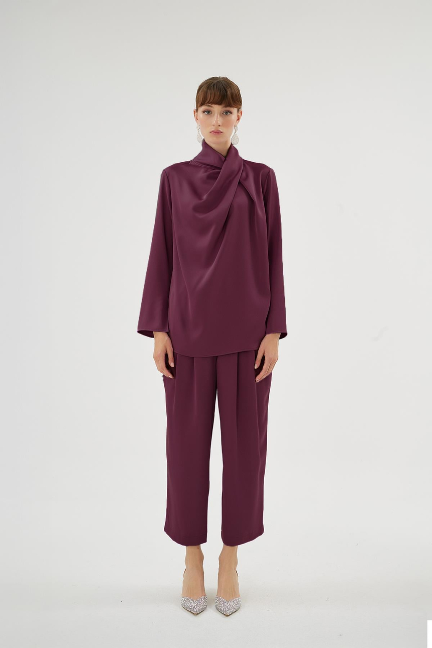 20017 CRISTALLE BLUZ Mürdüm