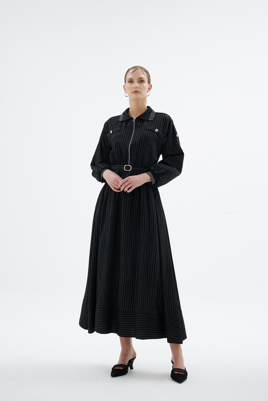 IVORY DRESS Siyah