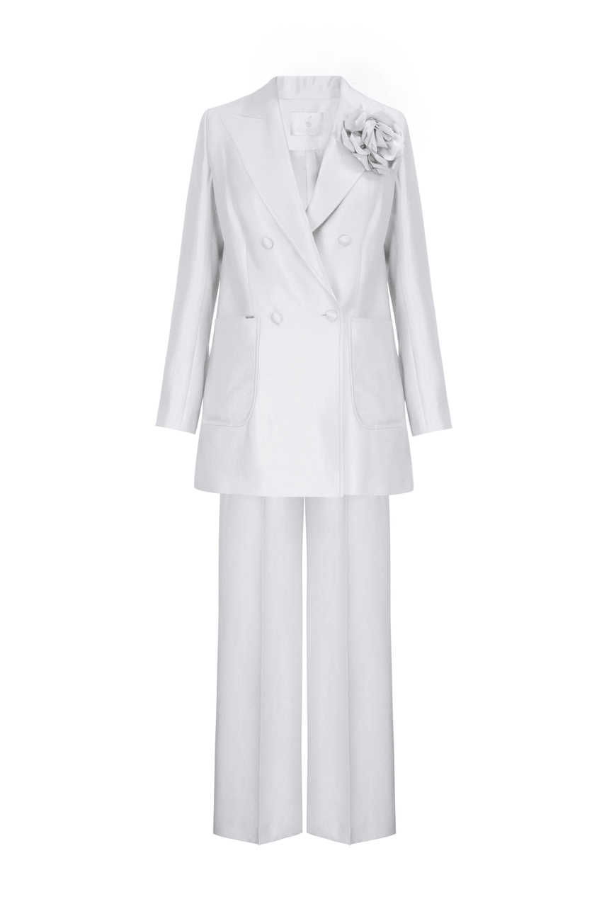 Jardin Suit Ecru