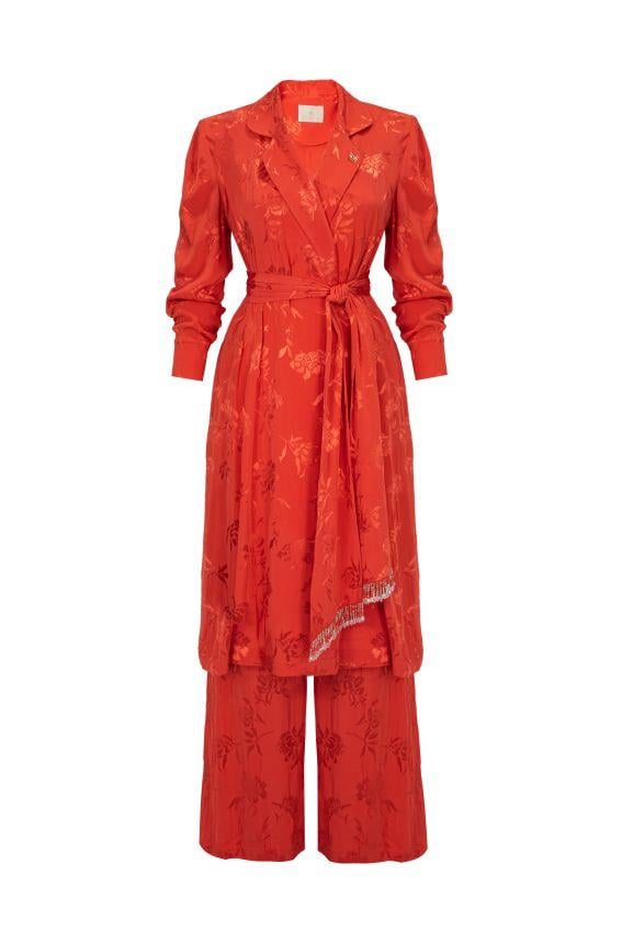 Laysla Suit Pomegranate Flower
