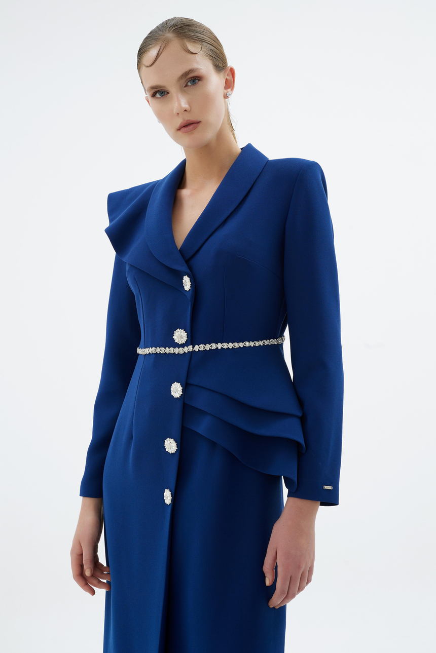 Liana Dress Navy Blue