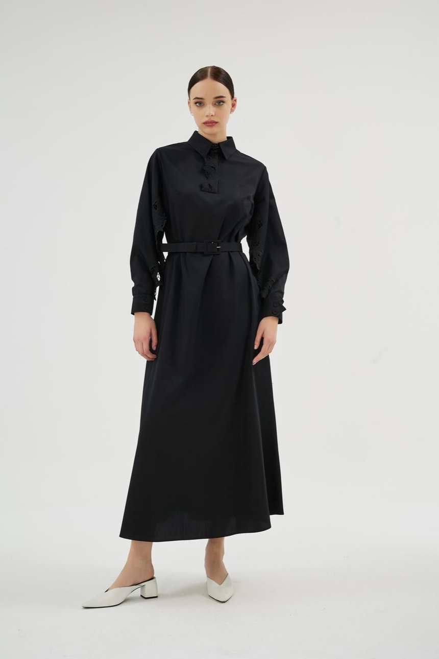 Misty Rose Dress Black