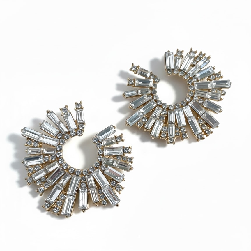 Cubic Aura Zirkon Taş Luxury Küpe