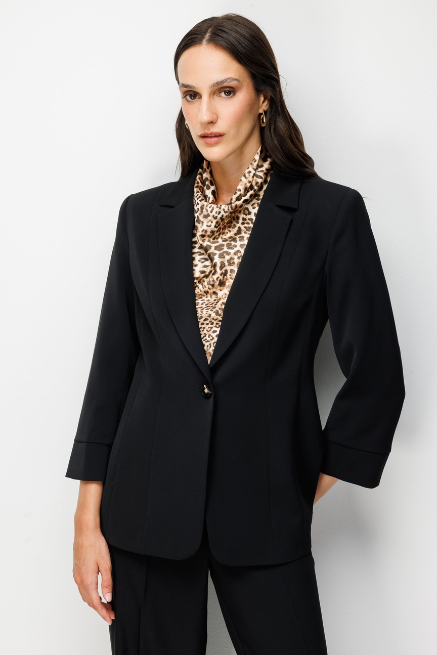 Fleto Kapaklı Blazer Ceket SİYAH