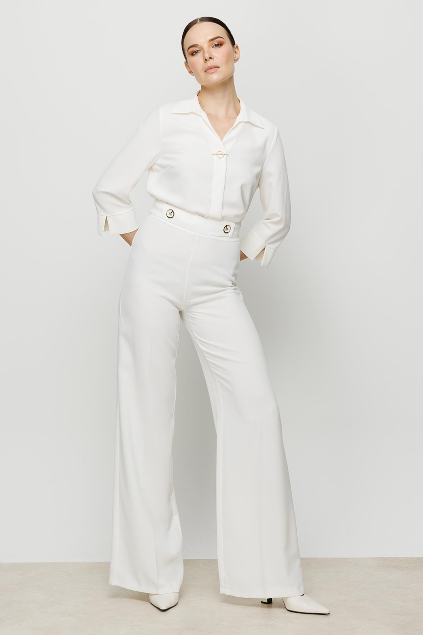 Accessory Detailed Blouse ECRU