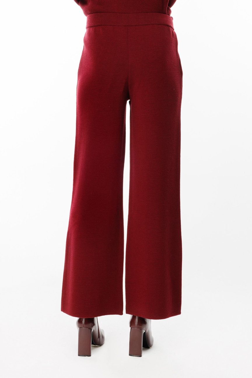 Bel Lastikli Triko Pantolon BORDO