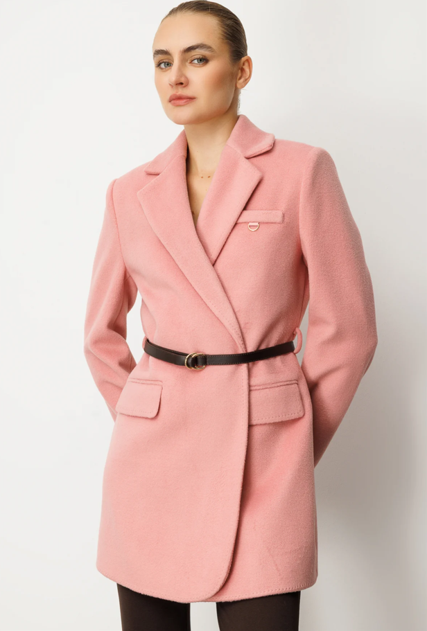 Beli Kemerli Kapak Cepli Kaban PEMBE