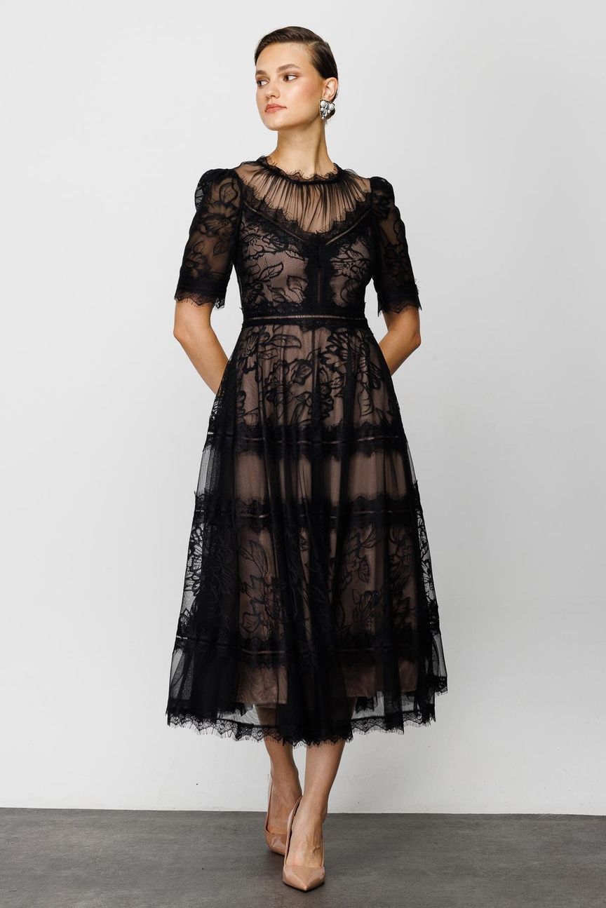 Dantel Elbise SİYAH