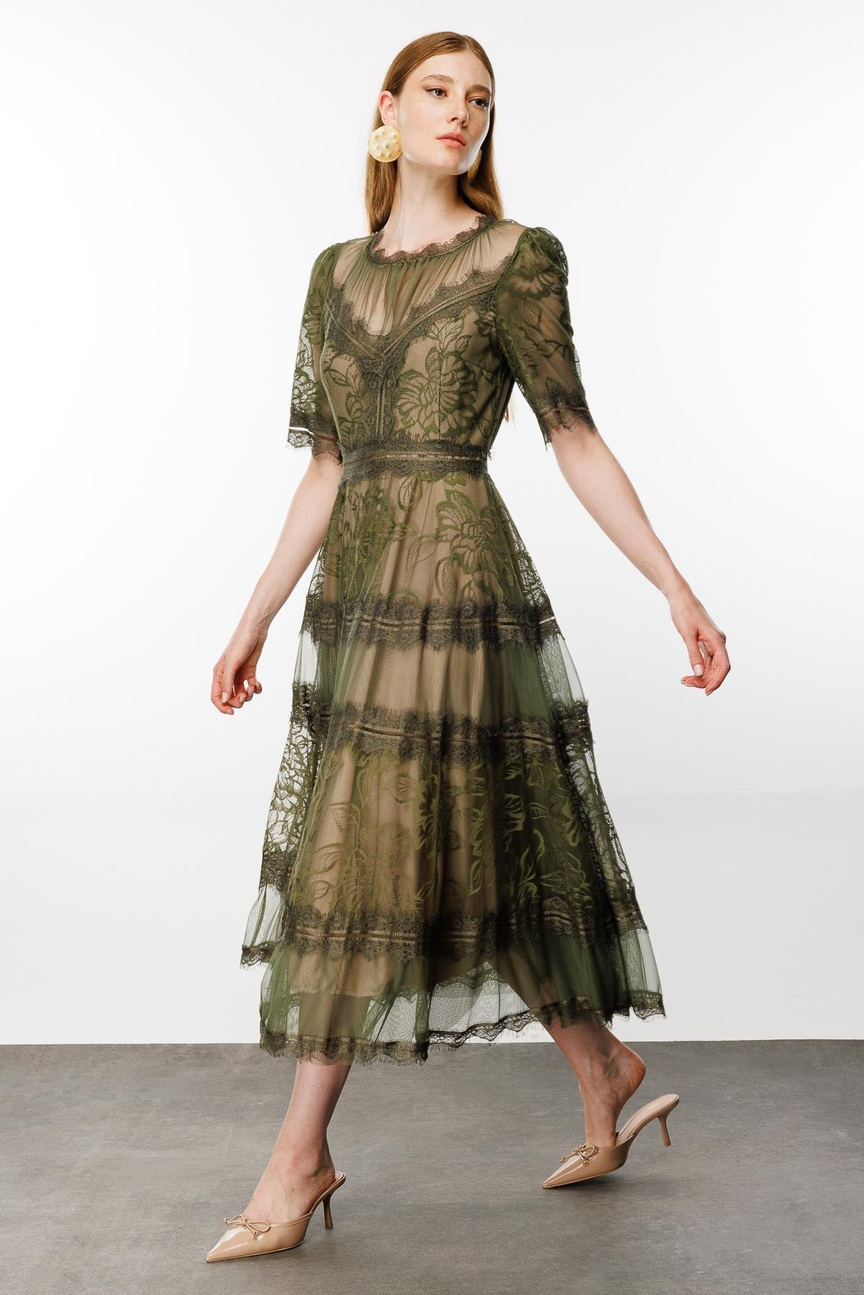 Dantel Elbise YEŞİL