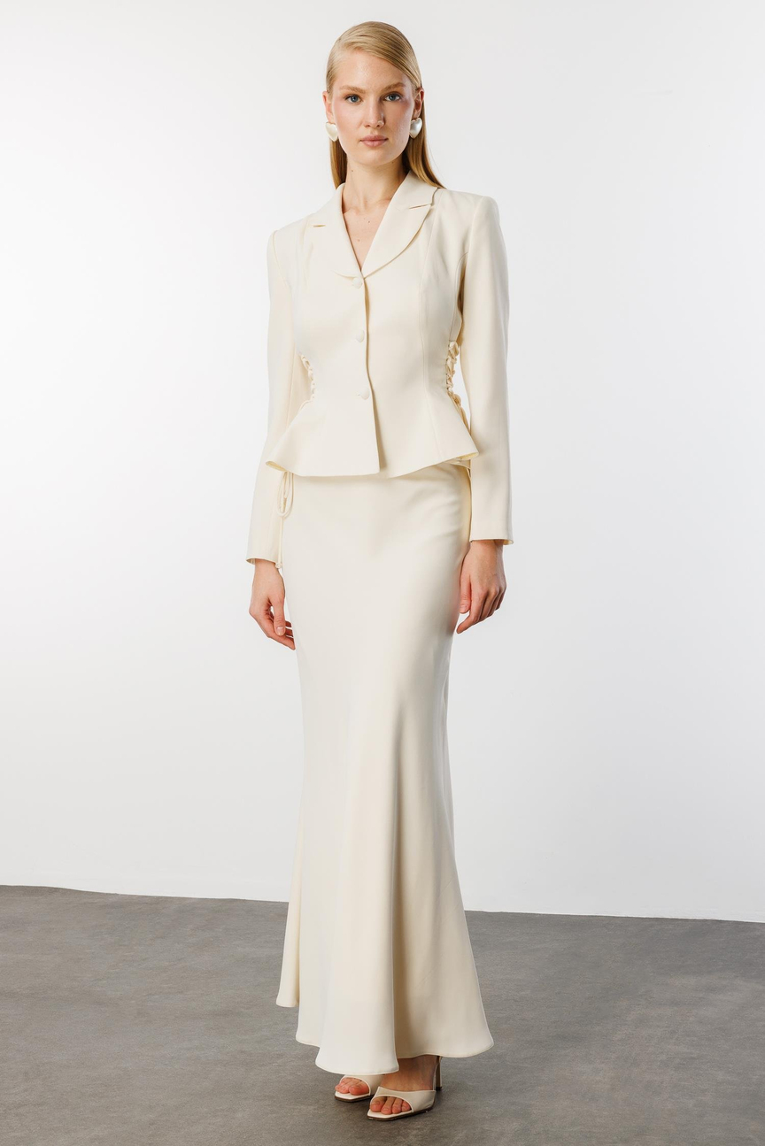 Etek Ceket 2li takım EKRU