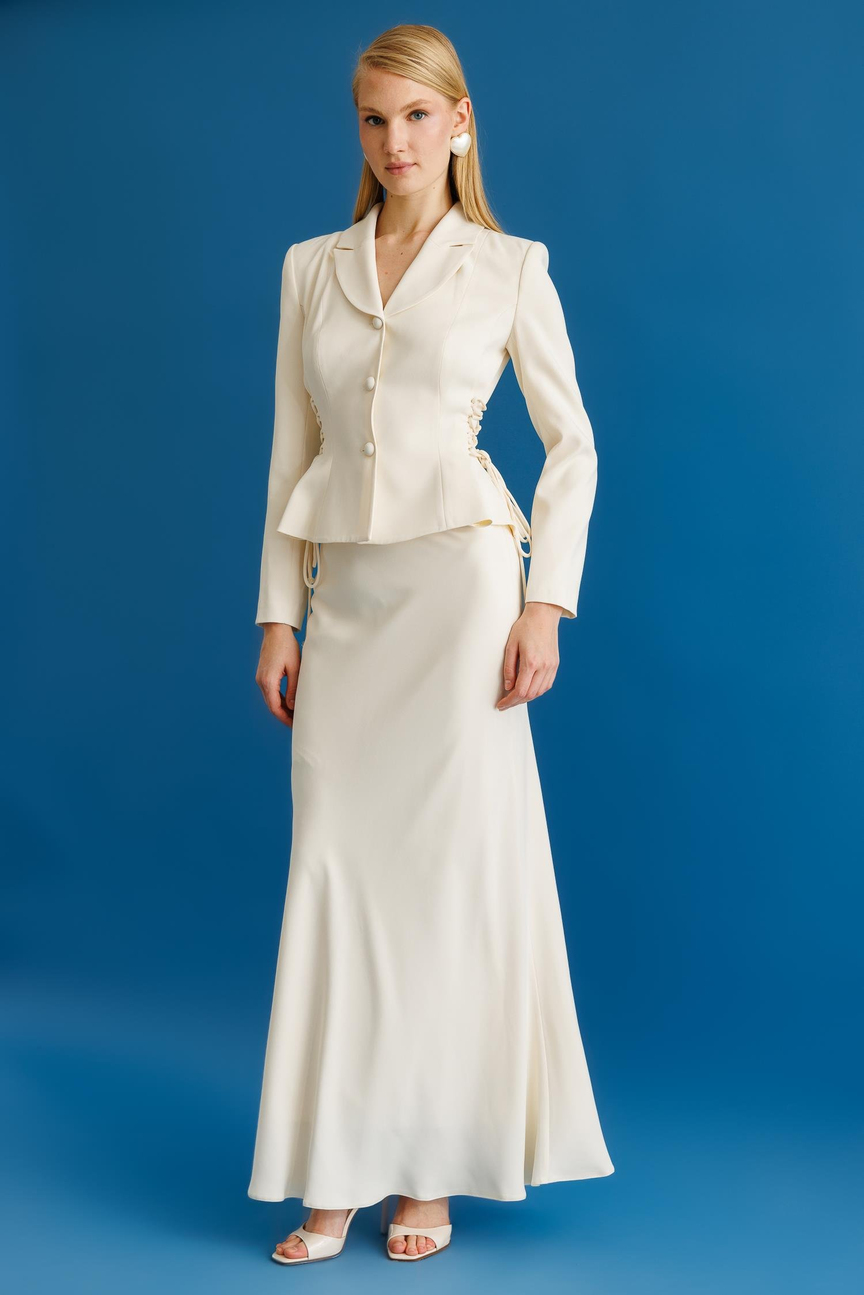 Etek Ceket 2li takım EKRU