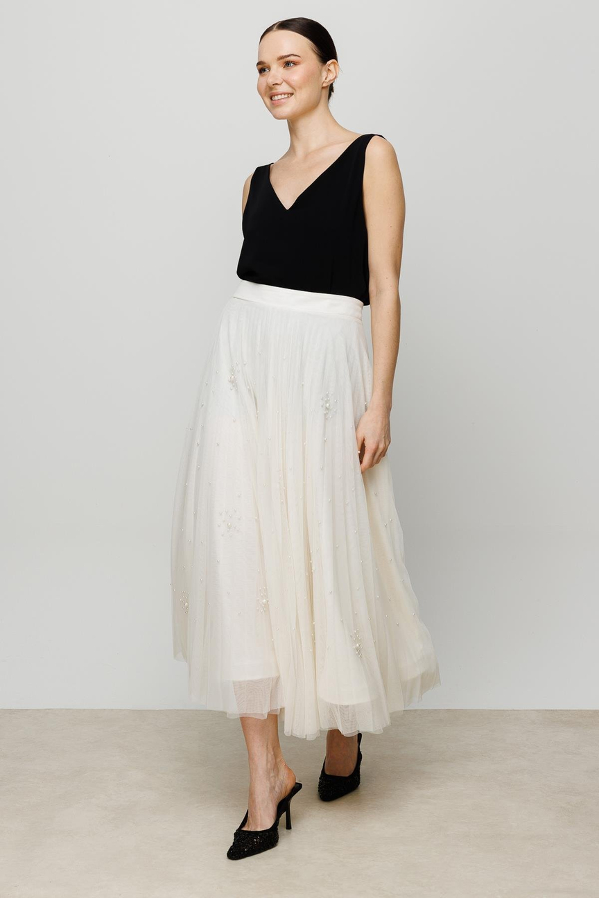 Pearl Stone Skirt ECRU