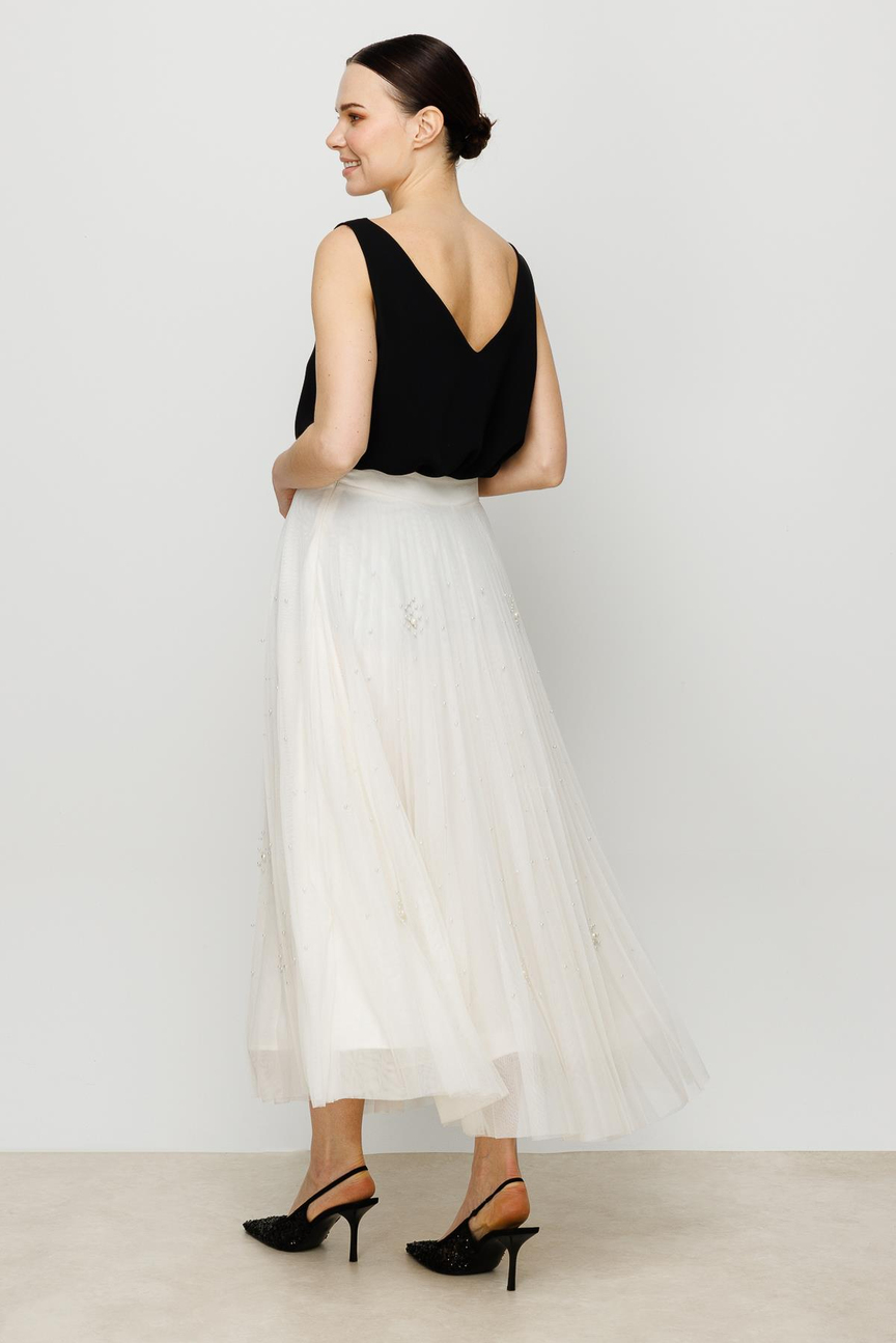 Pearl Stone Skirt ECRU