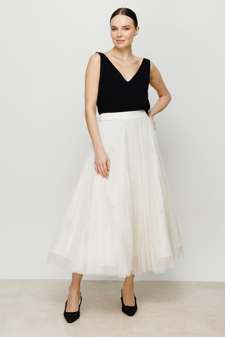 Pearl Stone Skirt ECRU