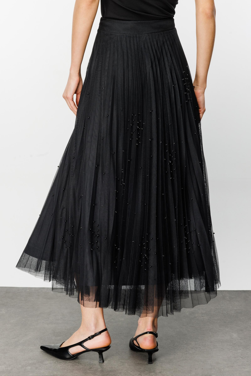 Pearl Stone Skirt BLACK-BLACK