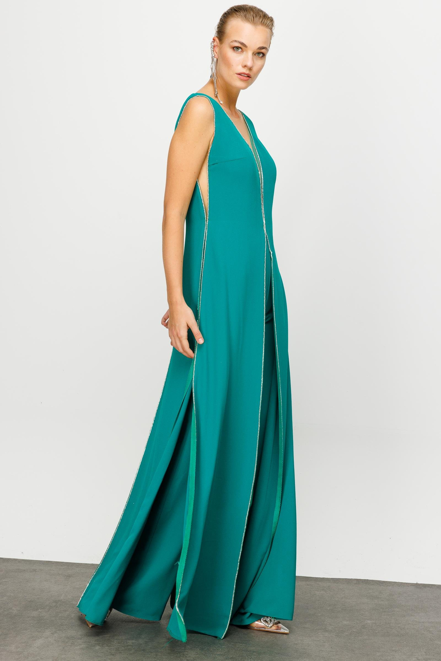 Embroidered Jumpsuit EMERALD