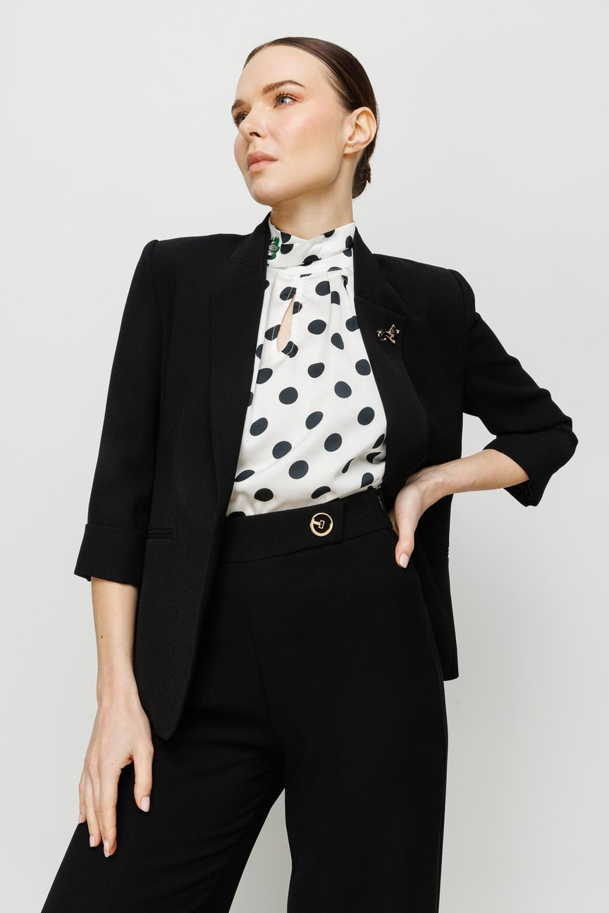 Kedi Aksesuarlı Ceket SİYAH