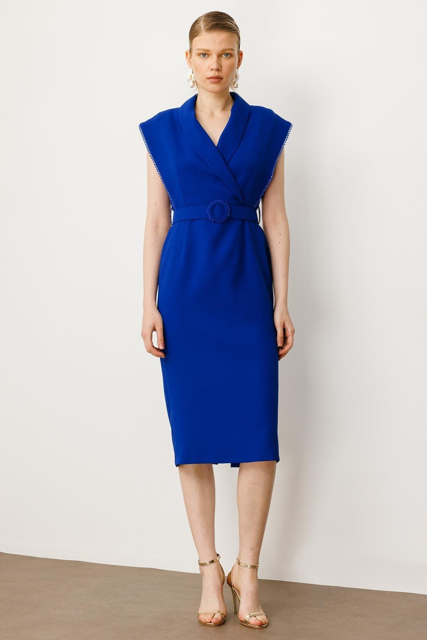 SAKS Dress with Beaded Accessory Detail on the Armhole