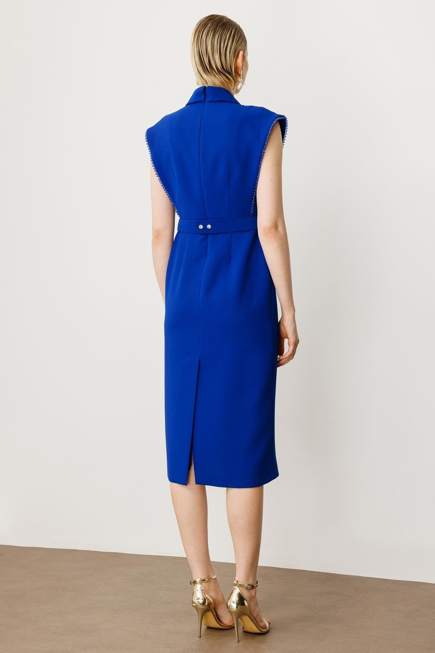 SAKS Dress with Beaded Accessory Detail on the Armhole