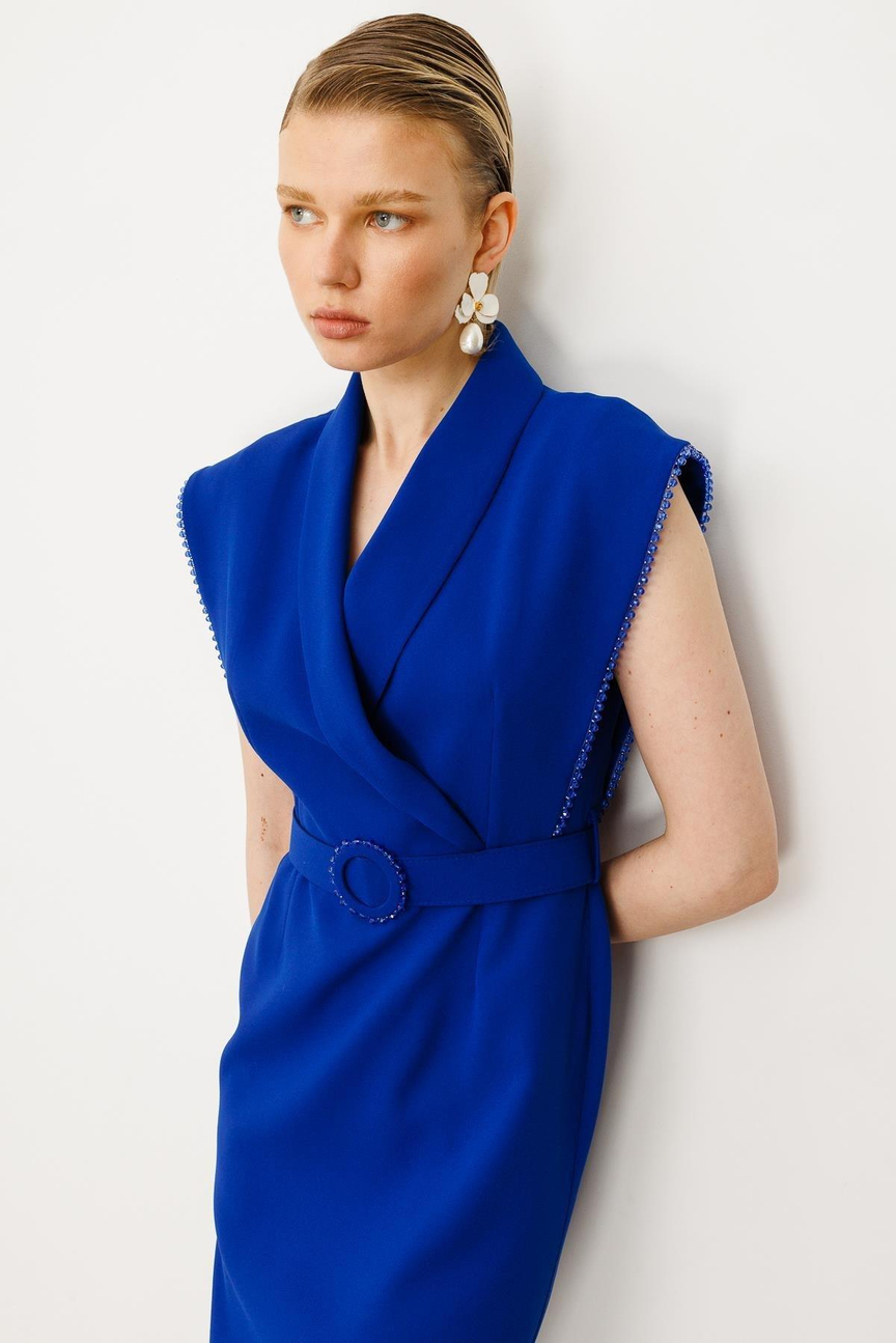 SAKS Dress with Beaded Accessory Detail on the Armhole