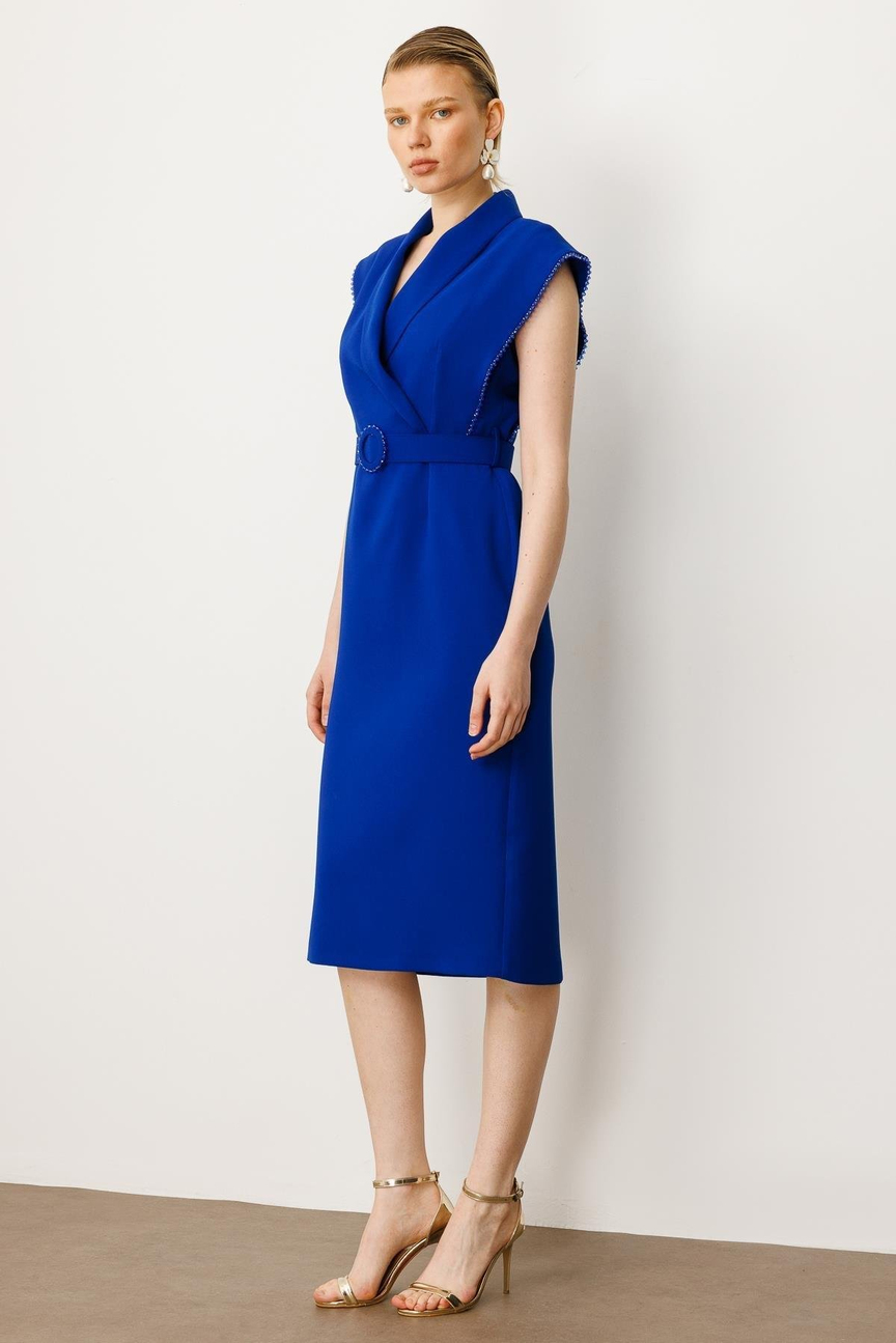 SAKS Dress with Beaded Accessory Detail on the Armhole