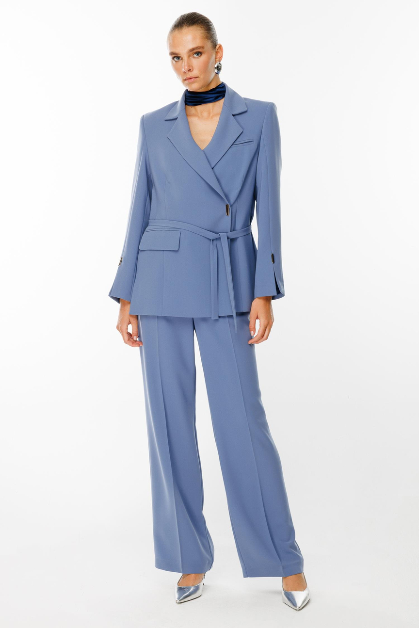 Kruvaze Ceketli Takım MAVİ