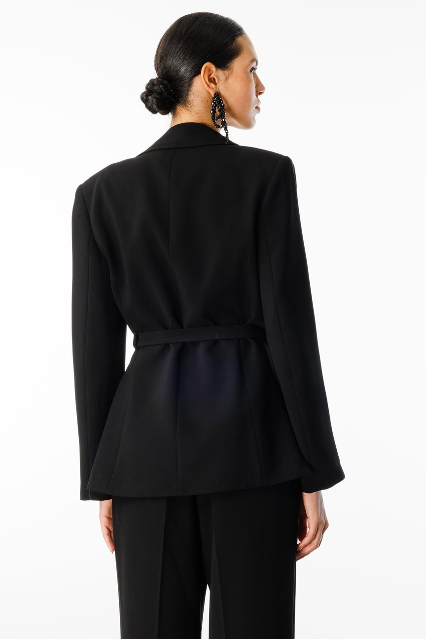 Double Breasted Jacket Suit BLACK