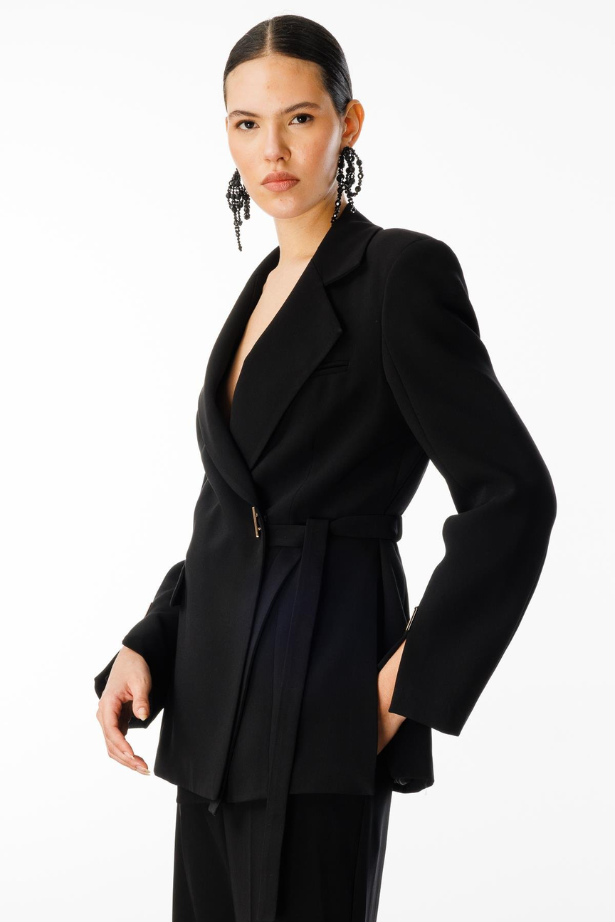 Double Breasted Jacket Suit BLACK