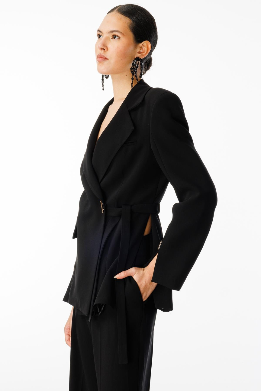 Double Breasted Jacket Suit BLACK