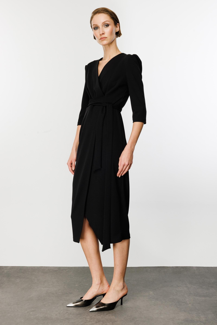 Kruvaze Elbise SİYAH