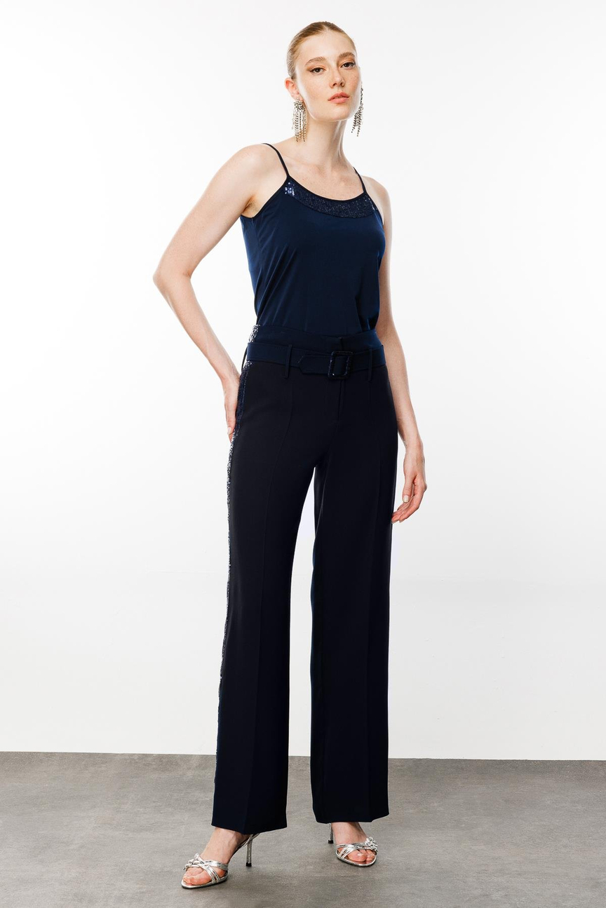 Sequin Striped 3 Piece Set DARK BLUE