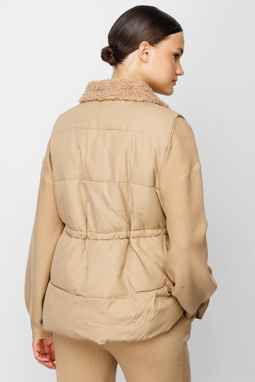 Knitwear Trousers Vest Set CAMEL