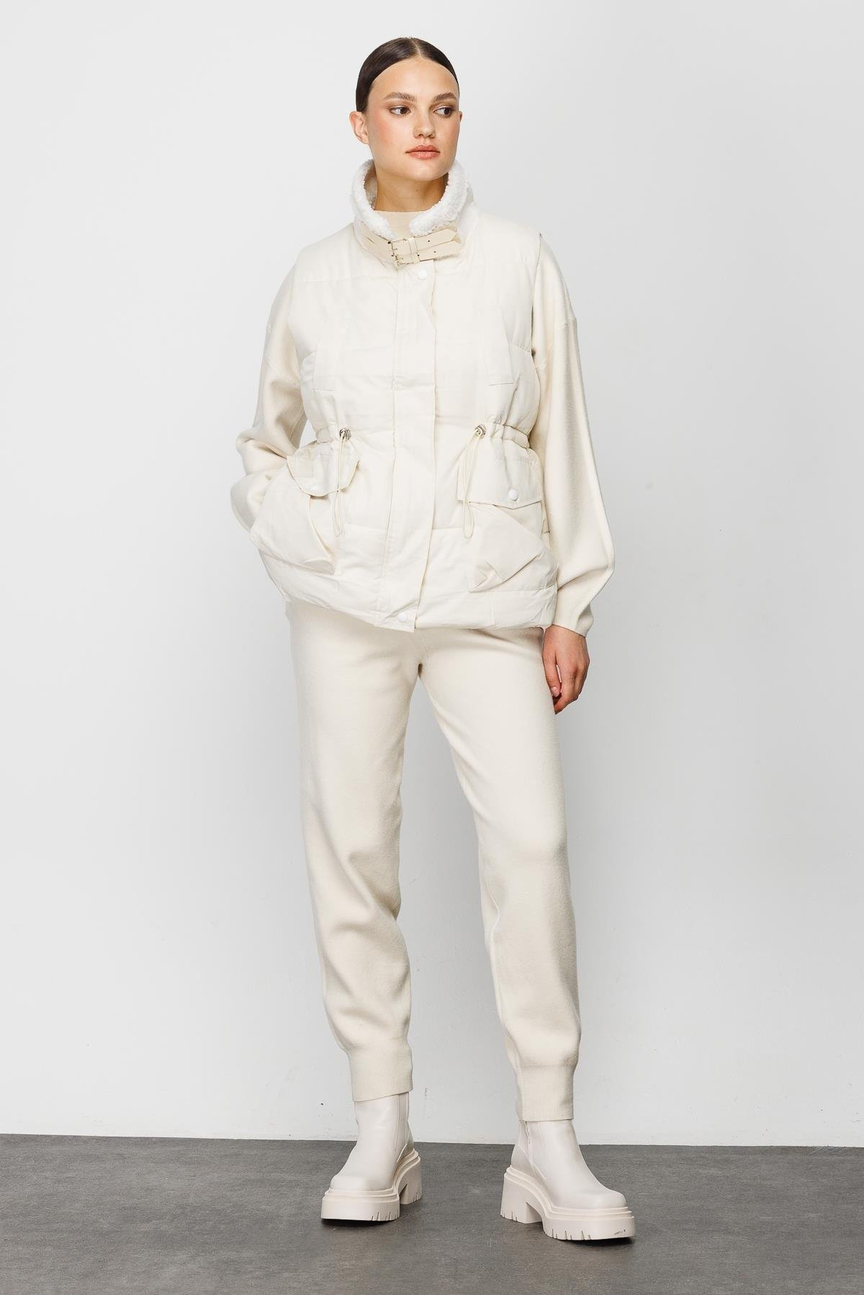 Knitwear Trousers Vest Set EKRU