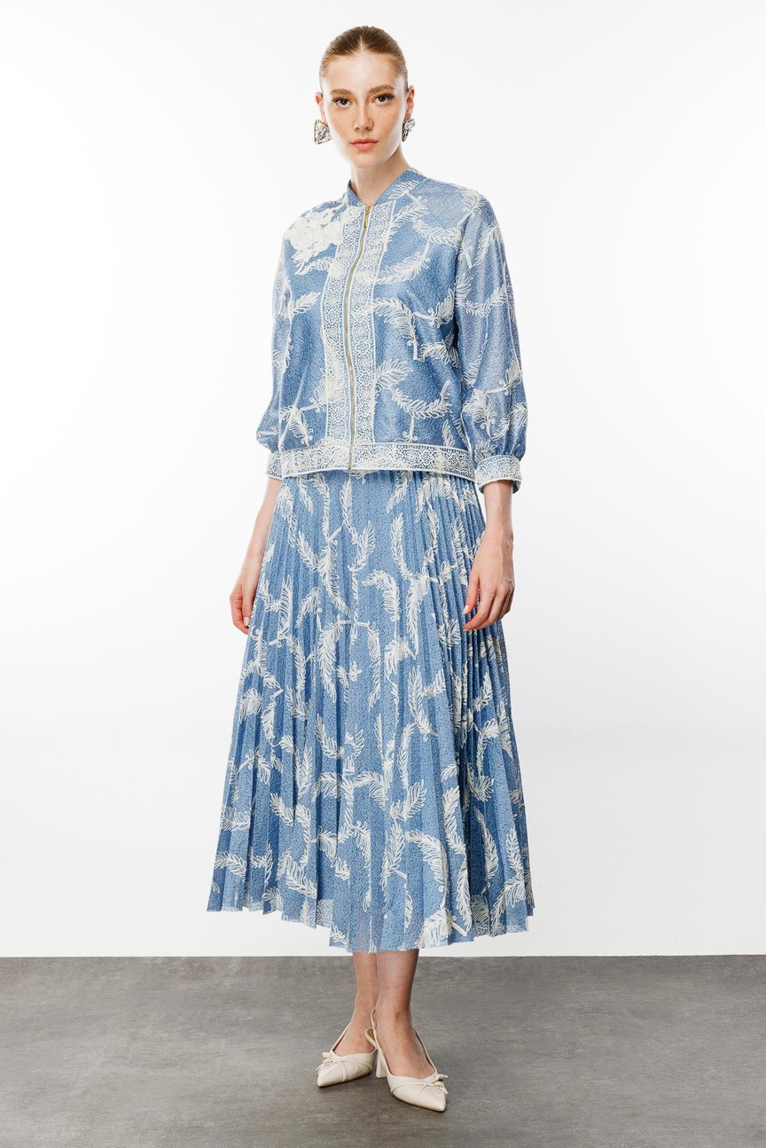 Tül Dantel Takım İNDİGO