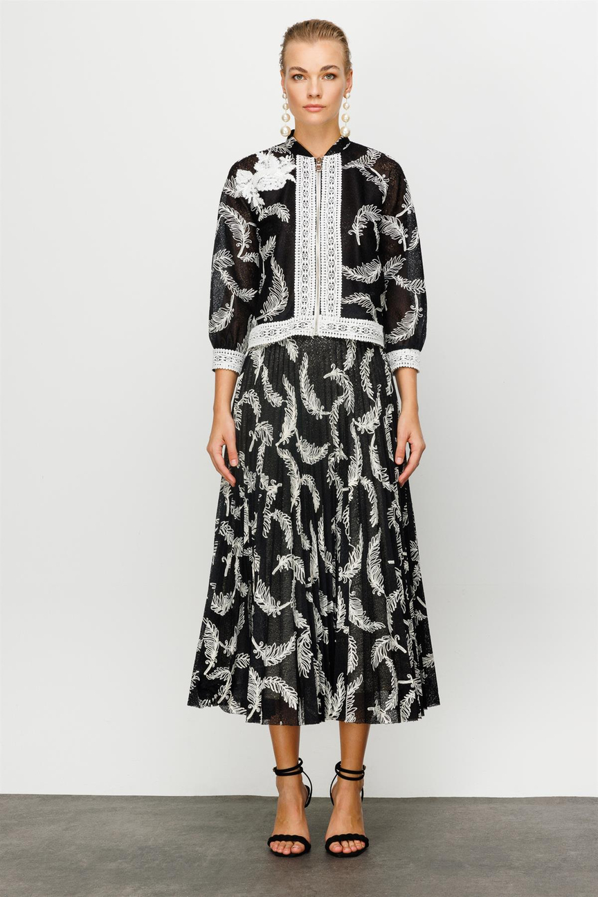 Tül Dantel Takım SİYAH