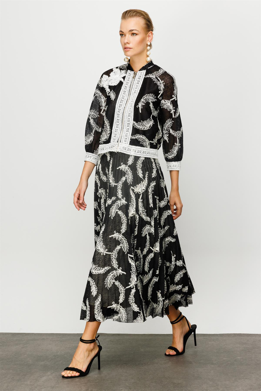 Tül Dantel Takım SİYAH