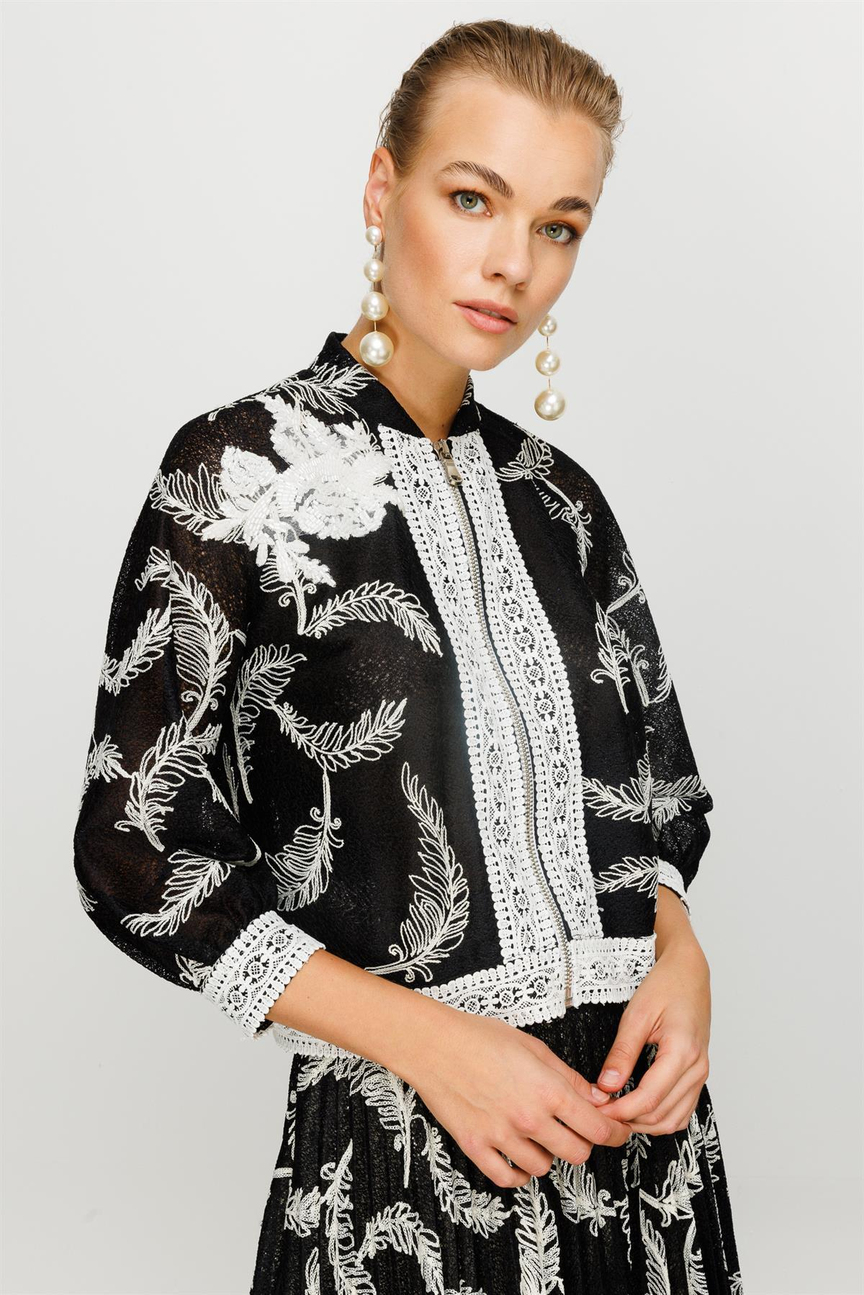 Tül Dantel Takım SİYAH